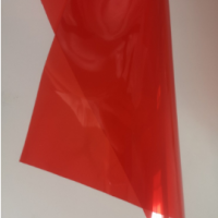 现货供应酒红色PET板 光面PET 半透明 卷板 0.125mm