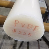 PVDF棒225直径，通体透白，无黄心，无气孔沙眼，质量保证